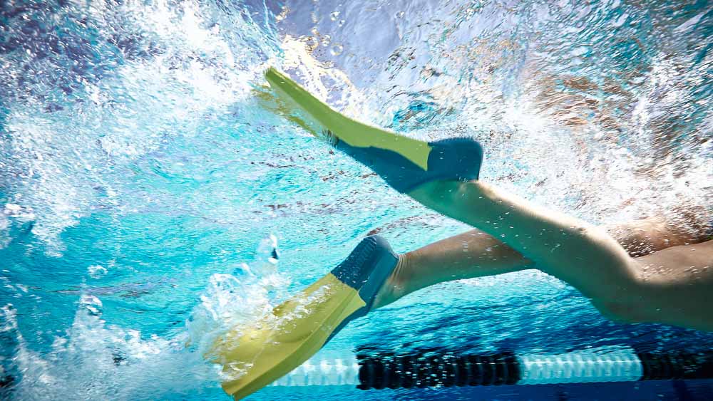 Swim drills with discount fins